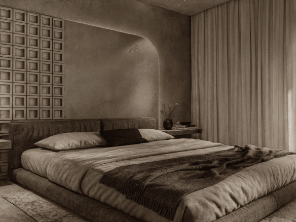 Condo A-401 L’Aquila Residences bedroom area