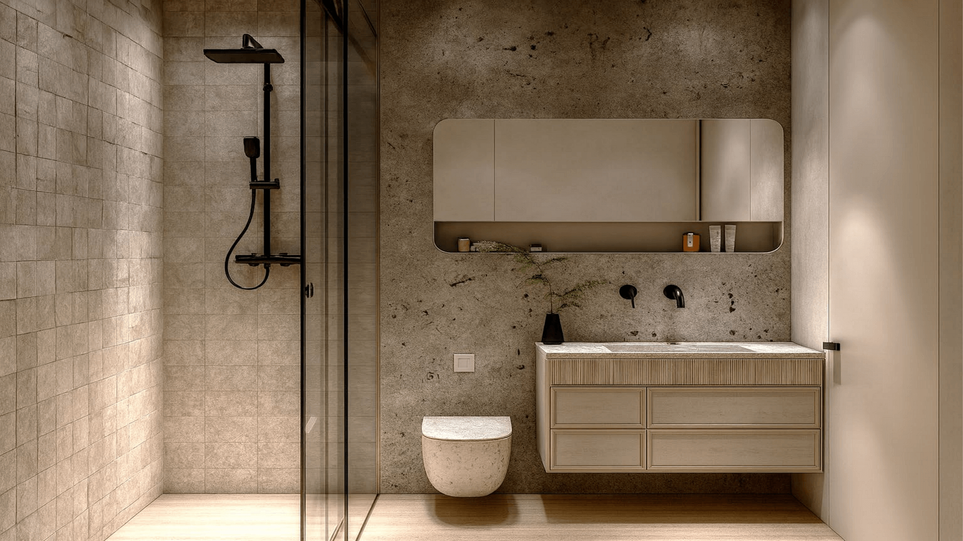 Condo F-308 L’Aquila Residences bathroom area