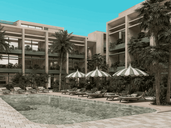 Condo Washington gardens pool area