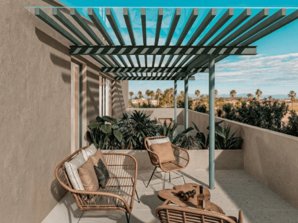 Condo Washington gardens terrace area