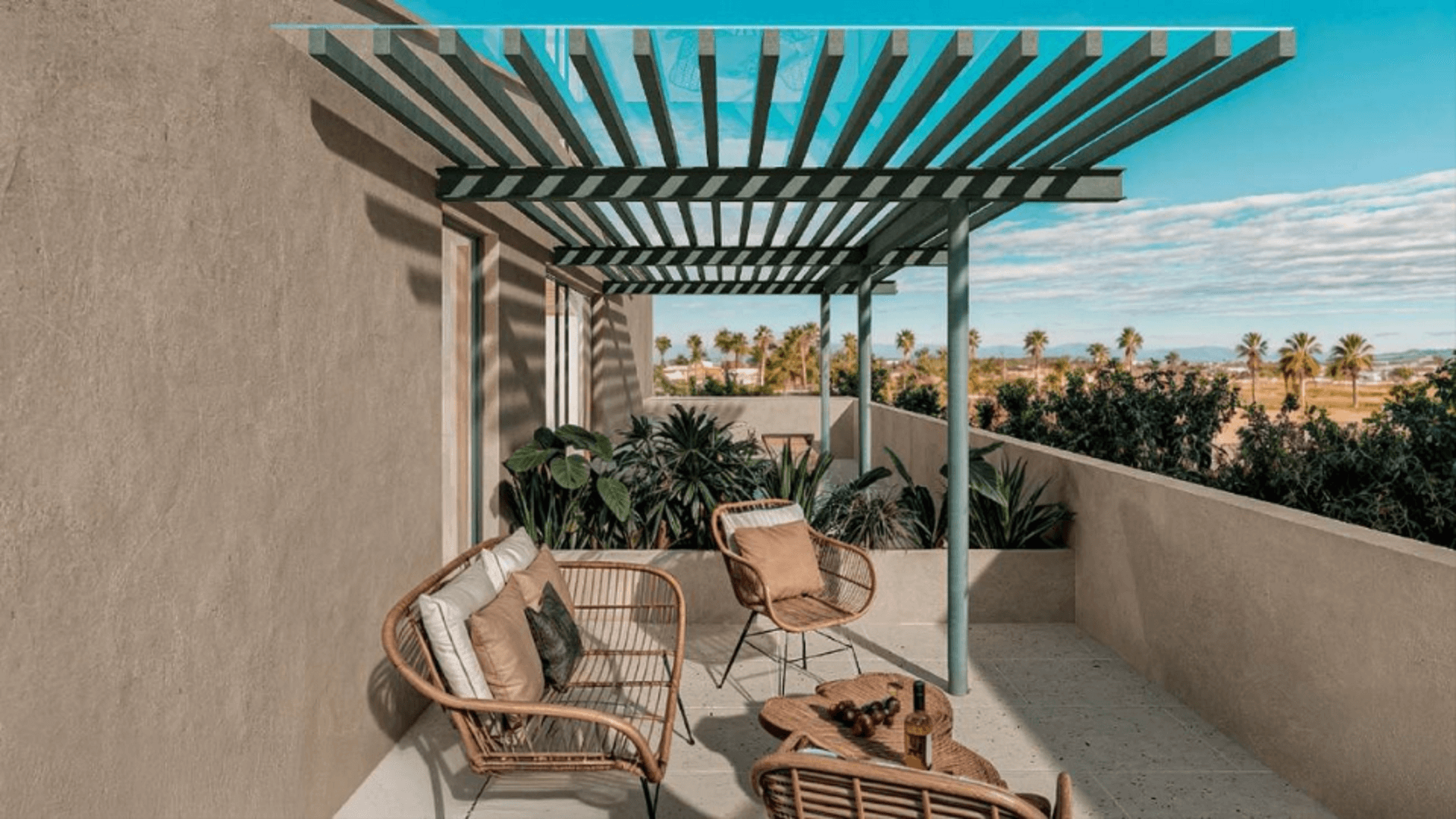 Condo Washington gardens terrace area