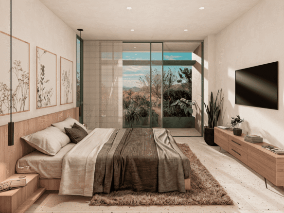 Condo Washington gardens bedroom area