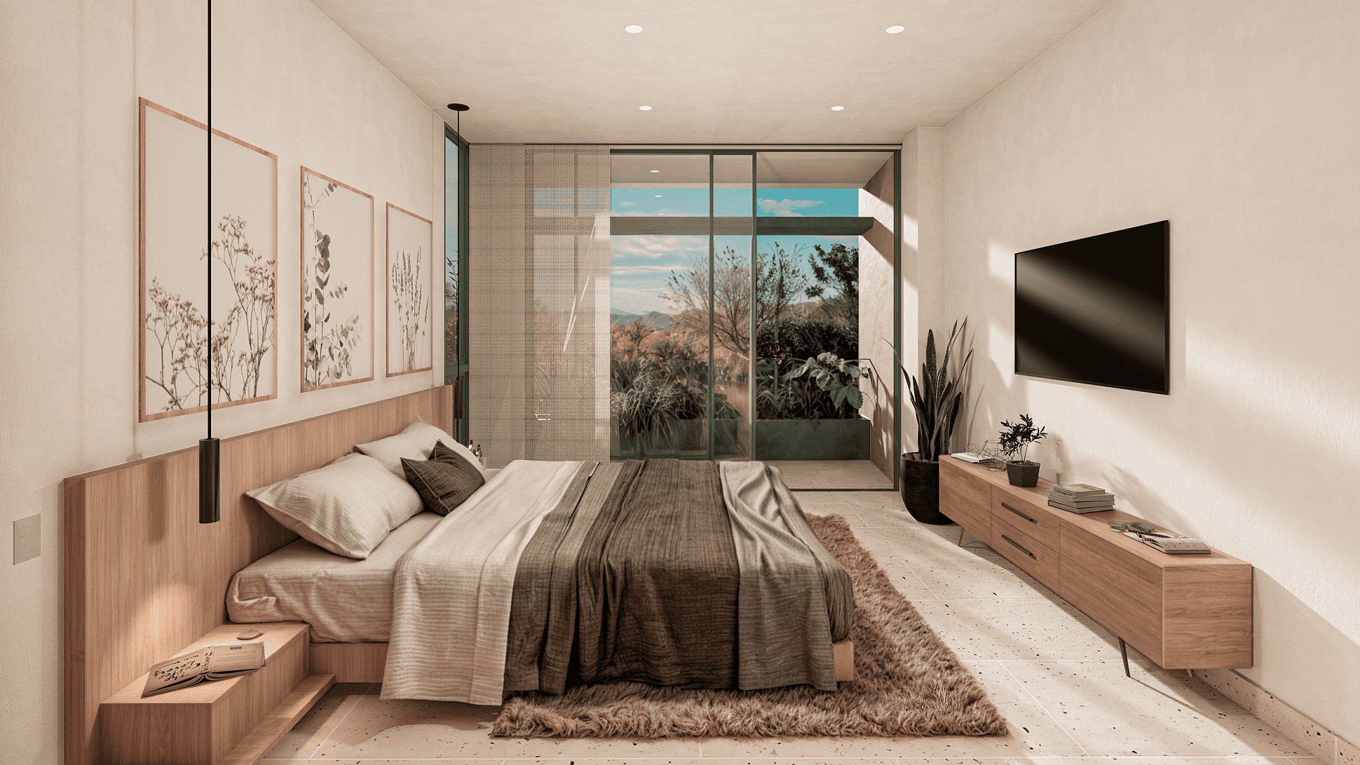 Condo Washington gardens bedroom area