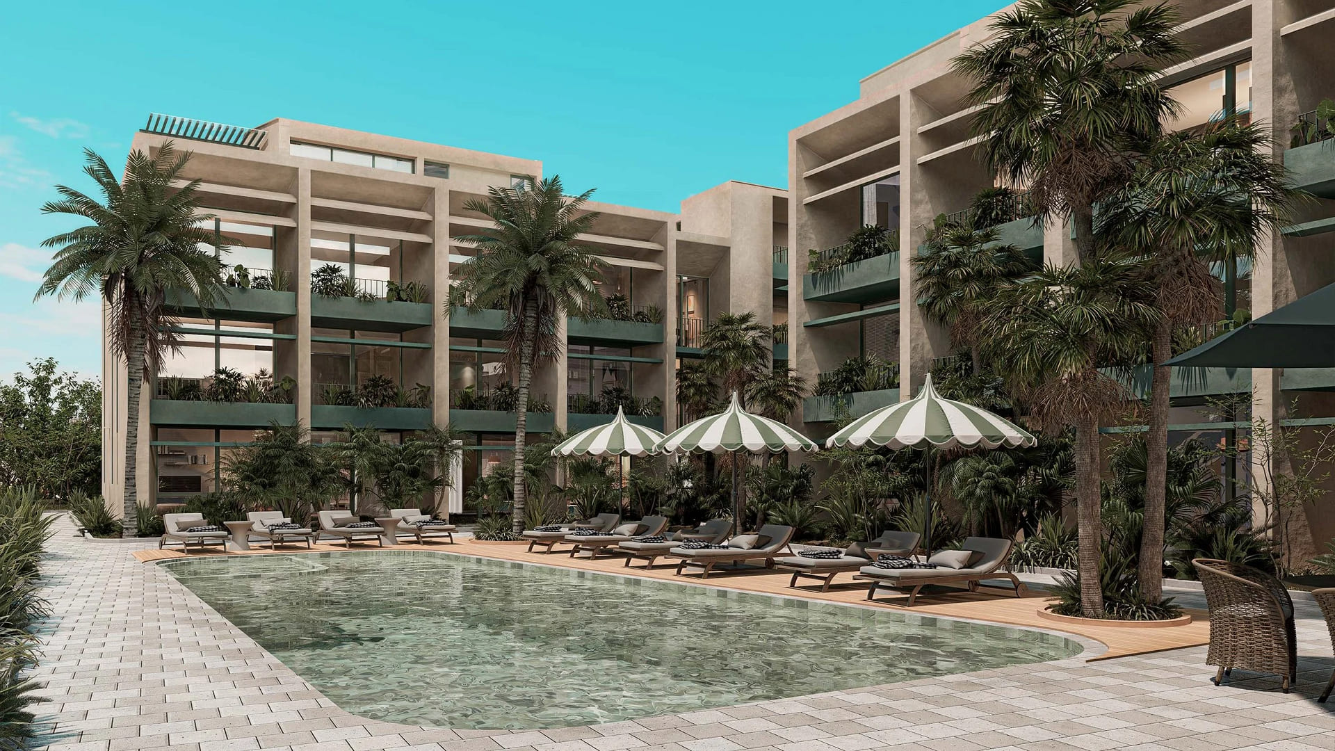 Condo Washington gardens pool area