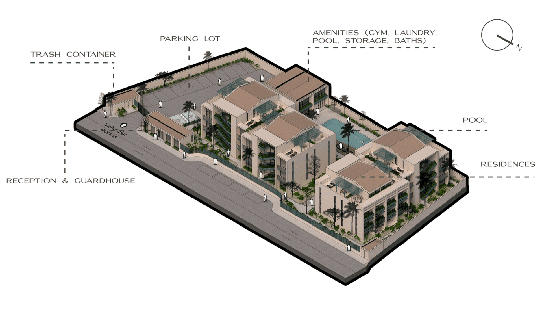 Condo Washington gardens isometricos general