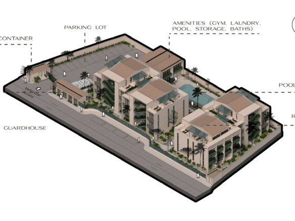 Condo Washington gardens 3D Planning Layout