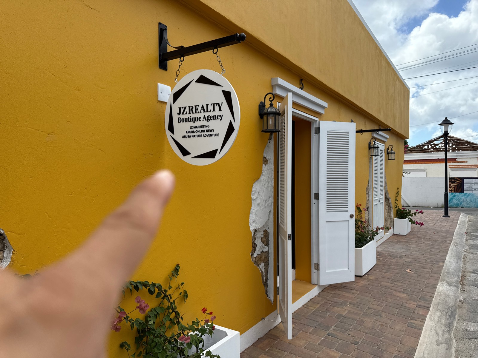 Downtown Oranjestad Aruba city center with new condo developments