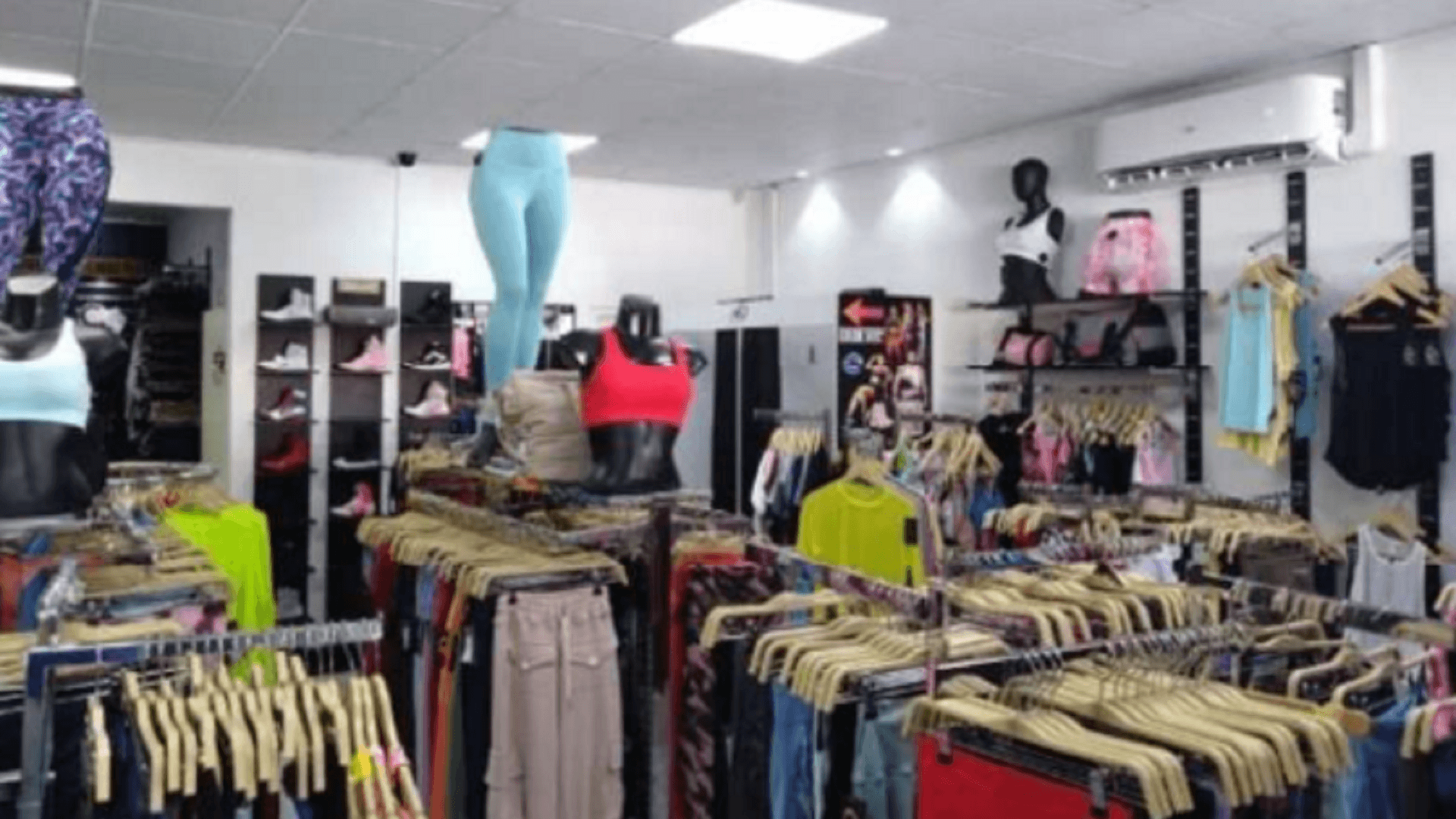 Commercial 69 Bubali clothing store inside view