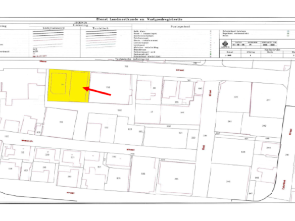 Nieuwstraat Commercial Building 14-B land site plan map