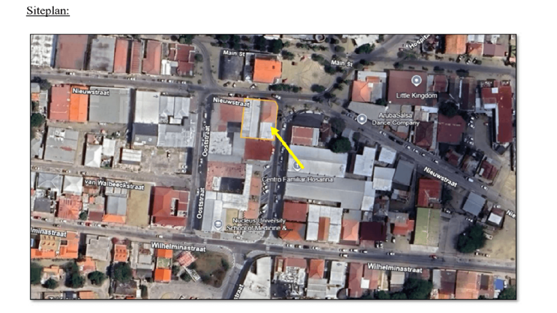 house 14-A Nieuwstraat Aerial-Location-Siteplan
