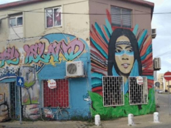 house 14-A Nieuwstraat exterior art wall