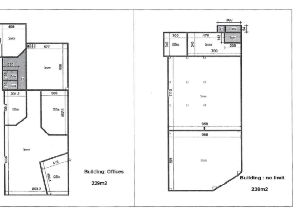 commercial building 34-B floor map