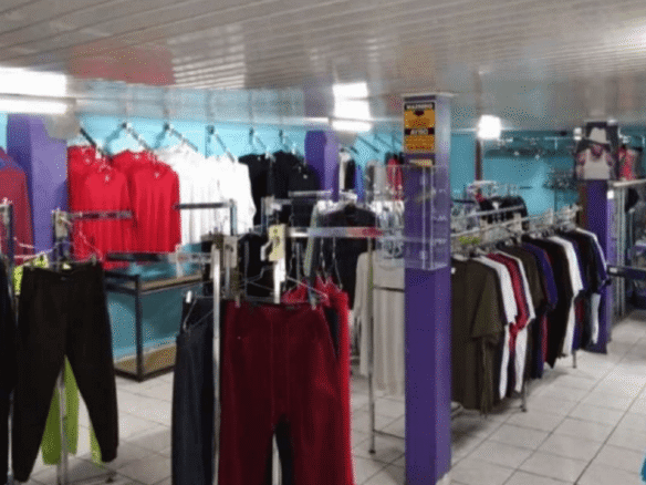 commercial building 34-B retail shop clothing display