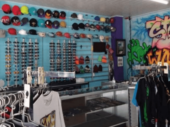 commercial building 34-B retail shop display area