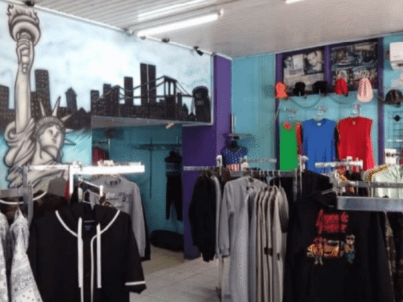 commercial building 34-B retail store interior view