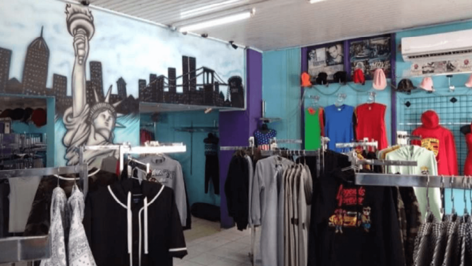 commercial building 34-B retail store interior view