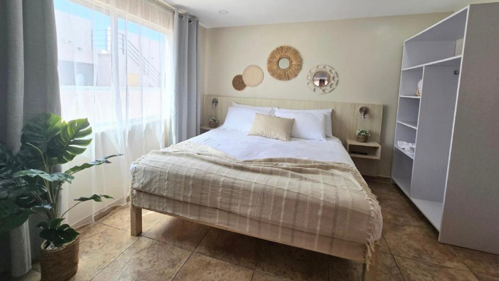 Condo 1 Rooi Santo Residence bedroom with open closet area