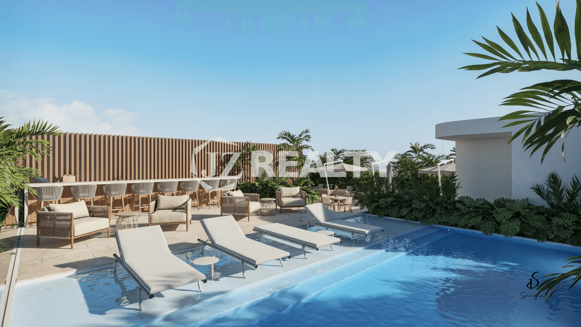 Condo 305 Single 1 Residences Pool Area