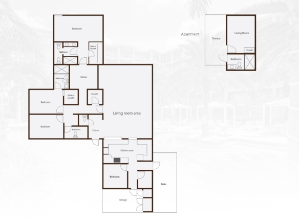 Villa 5-Bedrooms printed layout