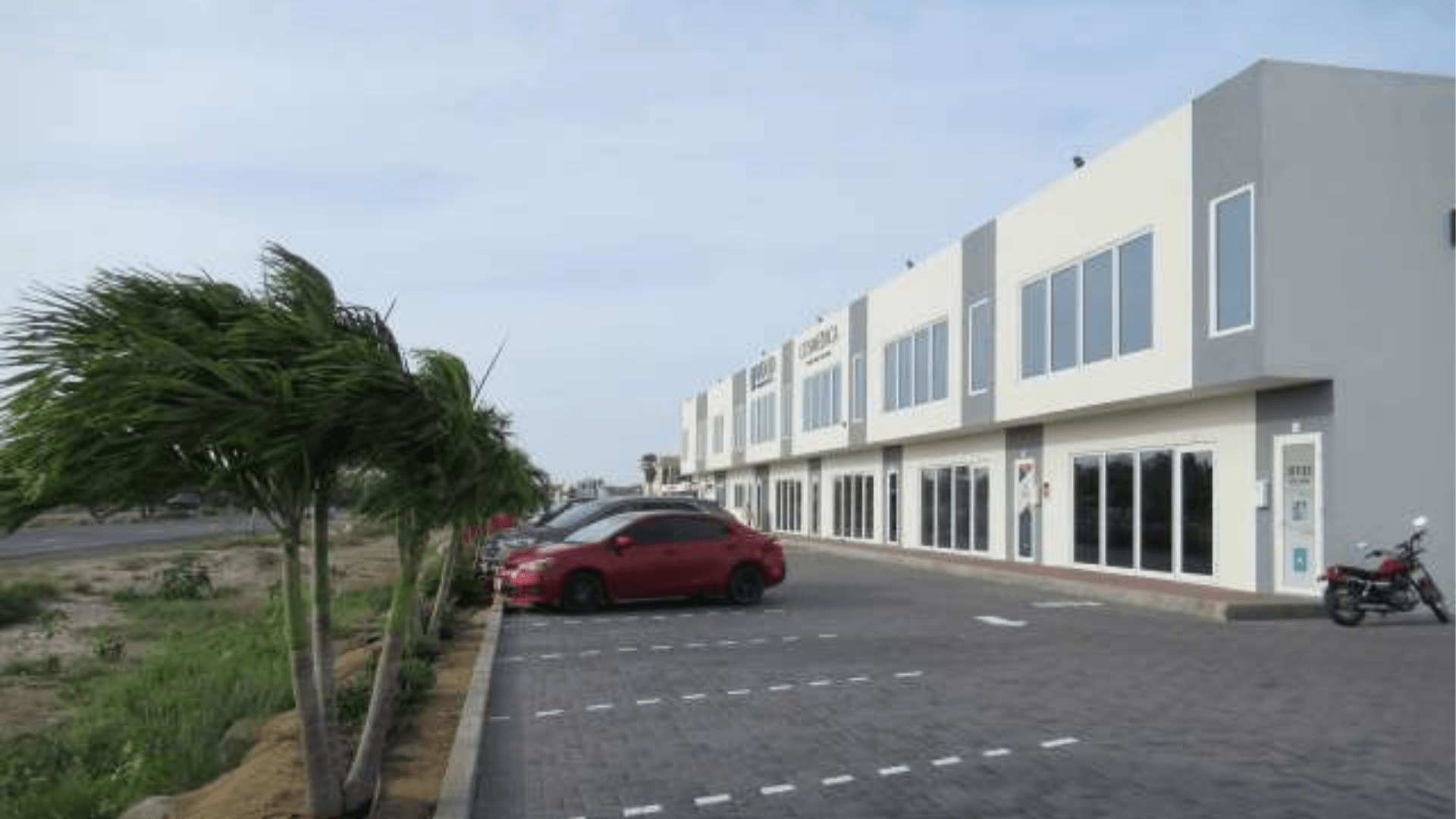 Magdalena Development Commercial Building exterior parking area