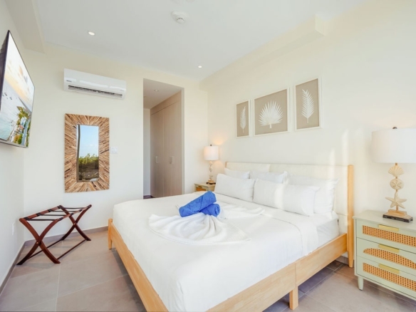 Reef 2B oceanfront condo exterior view at The Reef Noord Aruba