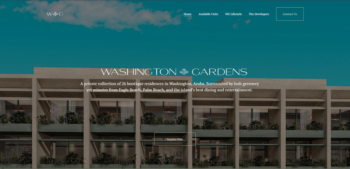 Washington Gardens Aruba real estate investment