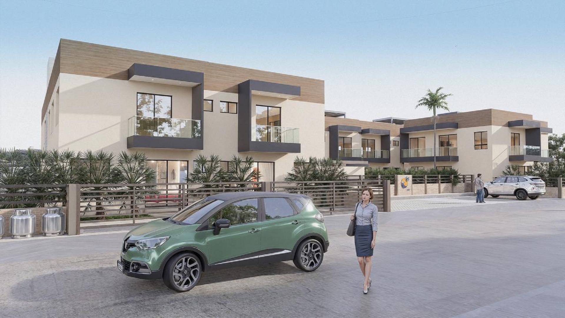 Exterior community view of Summerside III townhouse featuring modern architecture and landscaped surroundings